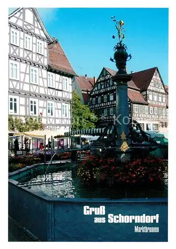 AK / Ansichtskarte Schorndorf_Wuerttemberg Marktbrunnen Schorndorf Wuerttemberg