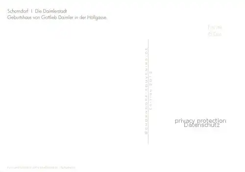 AK / Ansichtskarte Schorndorf_Wuerttemberg Geburtshaus von Gottlieb Daimler in der Hoellgasse Schorndorf Wuerttemberg