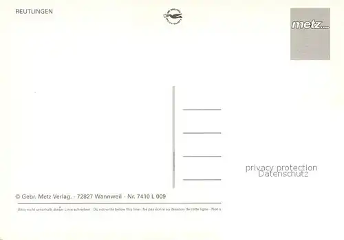 AK / Ansichtskarte Reutlingen_Tuebingen Brunnen Figur Fachwerkhaus Reutlingen Tuebingen