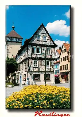 AK / Ansichtskarte Reutlingen_Tuebingen Bemaltes Fachwerkhaus Reutlingen Tuebingen