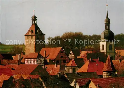 AK / Ansichtskarte Prichsenstadt Turm Kirche Museum Prichsenstadt