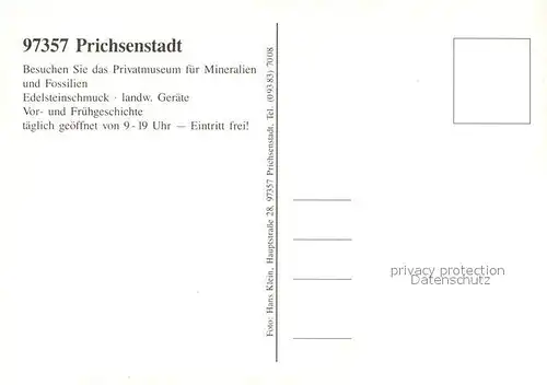 AK / Ansichtskarte Prichsenstadt Turm Kirche Museum Prichsenstadt