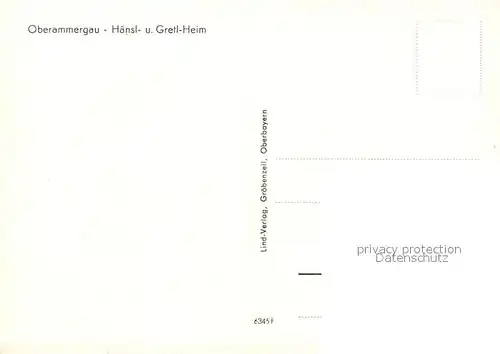 AK / Ansichtskarte Oberammergau Haensl und Gretl Heim Oberammergau