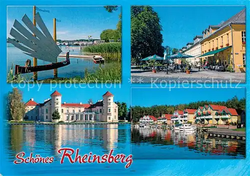 AK / Ansichtskarte Rheinsberg Schloss Rheinsberg am Grienericksee Marktplatz Rheinsberg