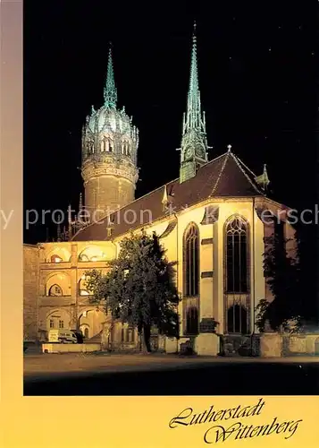 AK / Ansichtskarte Wittenberg_Lutherstadt Schlosskirche Wittenberg_Lutherstadt