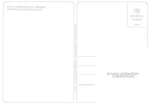 AK / Ansichtskarte Winterberg_Hochsauerland Kath Pfarrkirche St Jakobus Winterberg_Hochsauerland