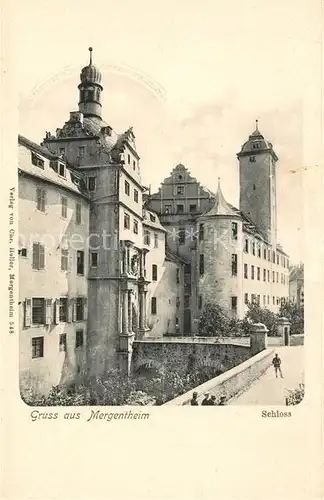 AK / Ansichtskarte Mergentheim_Bad Schloss Mergentheim_Bad