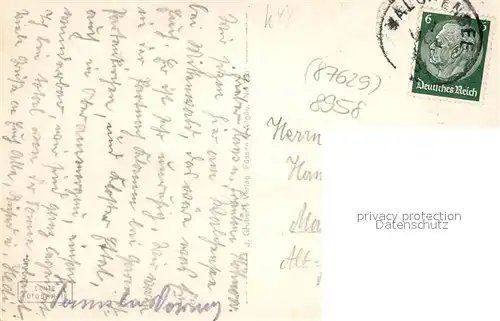 AK / Ansichtskarte Fuessen_Allgaeu Panorama Fuessen Allgaeu