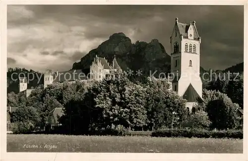 AK / Ansichtskarte Fuessen_Allgaeu Schloss Fuessen Allgaeu
