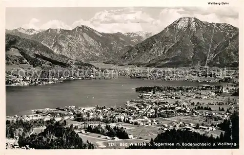 AK / Ansichtskarte Bad_Wiessee Tegernsee Bodenschneid Wallberg Bad_Wiessee