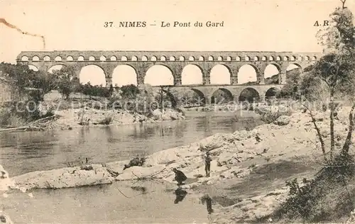 AK / Ansichtskarte Nimes Pont du Gard Nimes