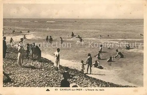 AK / Ansichtskarte Cayeux sur Mer L heure du bain Cayeux sur Mer