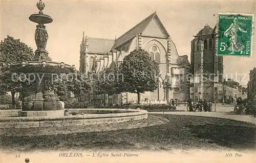 AK / Ansichtskarte Orleans_Loiret Eglise Saint Paterne Orleans_Loiret
