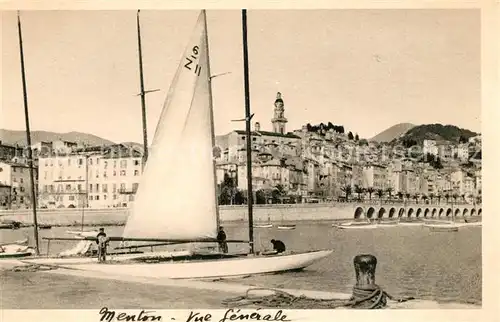 AK / Ansichtskarte Menton_Alpes_Maritimes Panorama  Menton_Alpes_Maritimes