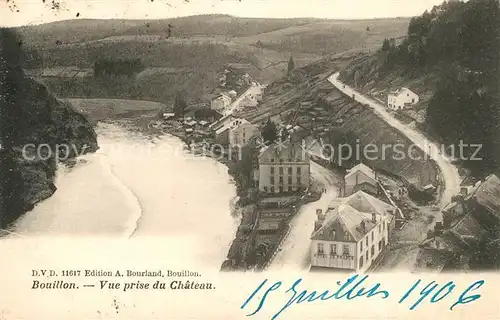 AK / Ansichtskarte Bouillon Fliegeraufnahme Chateau Bouillon
