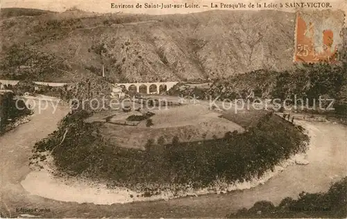 AK / Ansichtskarte Saint Just sur Dive Saint Victor Bruecke Saint Just sur Dive