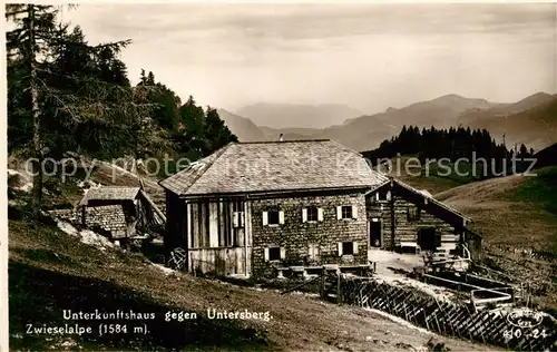 AK / Ansichtskarte Untersberg Unterkunftshaus Zwieselalpe Untersberg