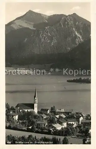 AK / Ansichtskarte Schliersee Brecherspitze Schliersee
