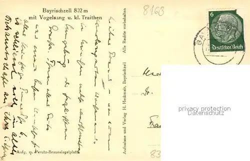 AK / Ansichtskarte Bayrischzell Vogelsang kleiner Traithen Winter Bayrischzell