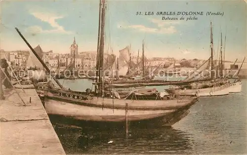 AK / Ansichtskarte Les_Sables d_Olonne Bateaux de peche Les_Sables d_Olonne