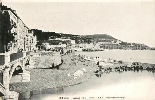 AK / Ansichtskarte Nice_Alpes_Maritimes Quai du Midi Les Ponchettes Nice_Alpes_Maritimes