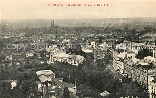 AK / Ansichtskarte Royat_les_Bains Fliegeraufnahme Clermont Royat_les_Bains