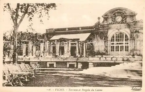 AK / Ansichtskarte Vichy_Allier Terrasse Pergola du Casino Vichy Allier