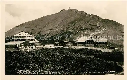 AK / Ansichtskarte Snezka_Schneekoppe Restaurant Snezka Schneekoppe