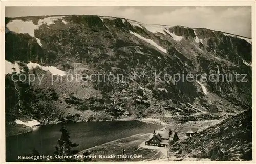 AK / Ansichtskarte Riesengebirge Kleiner Teich Baude Riesengebirge