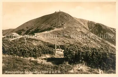 AK / Ansichtskarte Schneekoppe_Snezka Panorama Schneekoppe Snezka