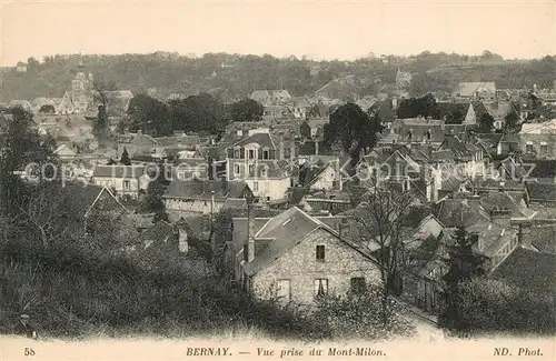 AK / Ansichtskarte Bernay Panorama Mont Milon Bernay