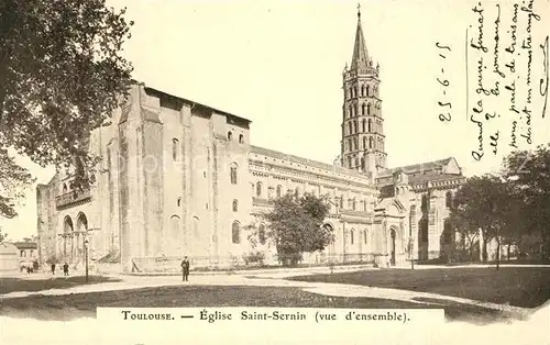 AK / Ansichtskarte Toulouse_Haute Garonne Eglise Saint Sernin  Toulouse Haute Garonne