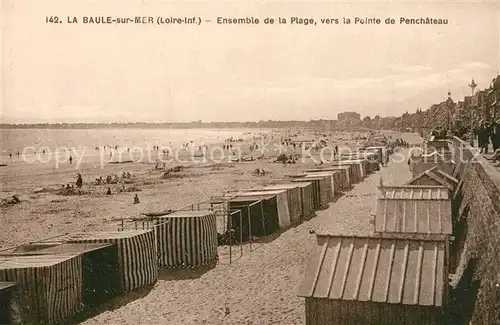 AK / Ansichtskarte La_Baule_sur_Mer Ensemle de la Plage Pointe de Penchateau La_Baule_sur_Mer