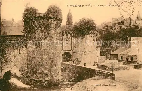 AK / Ansichtskarte Feugeres La Porte Notre Dame Feugeres