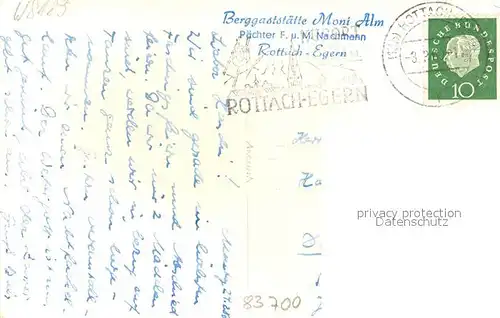 AK / Ansichtskarte Rottach Egern Gaststaette Monie Alm Wallberggipfel Plankensteingipfel Winter Rottach Egern