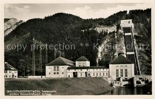 AK / Ansichtskarte Walchensee Walchenseekraftwerk Walchensee