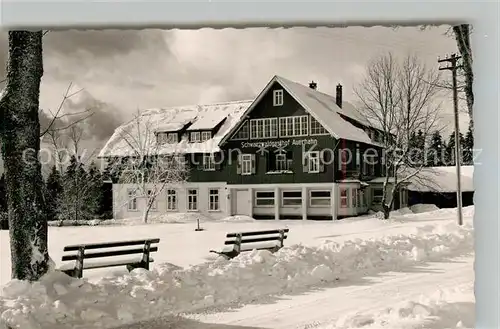 AK / Ansichtskarte Zwieselberg_Freudenstadt Schwarzwaldgasthof Auerhahn Winter Zwieselberg_Freudenstadt