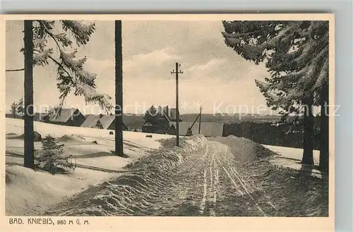 AK / Ansichtskarte Kniebis_Freudenstadt Winterlandschaft Kniebis_Freudenstadt