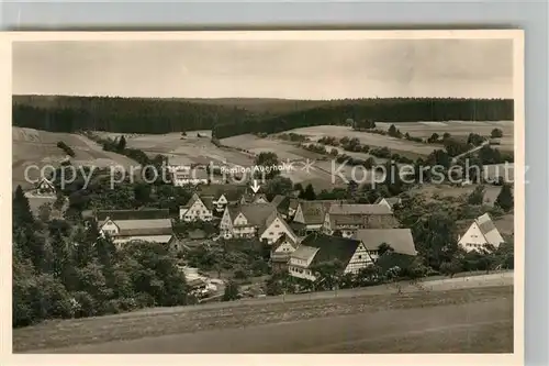 AK / Ansichtskarte Obermusbach_Freudenstadt Hotel Pension Auerhahn Panorama Obermusbach_Freudenstadt