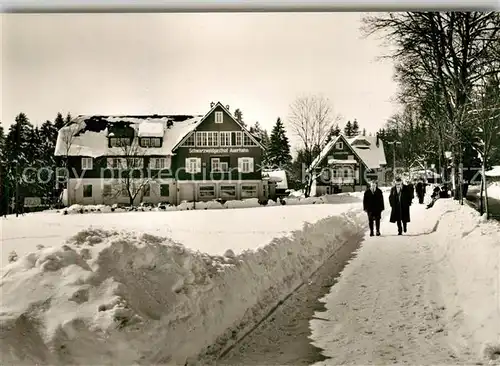 AK / Ansichtskarte Zwieselberg_Freudenstadt Gasthaus Auerhahn Winterlandschaft Zwieselberg_Freudenstadt