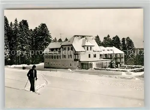 AK / Ansichtskarte Zwieselberg_Freudenstadt Hotel Hirsch Winter Zwieselberg_Freudenstadt