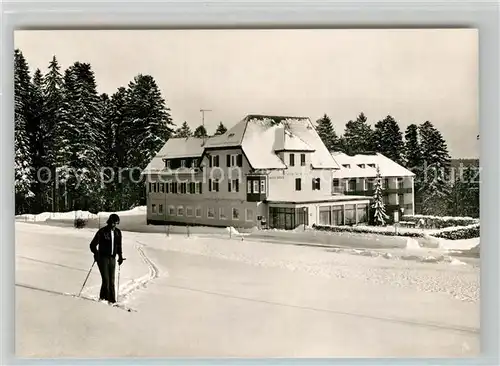 AK / Ansichtskarte Zwieselberg_Freudenstadt Hotel Hirsch Winter Zwieselberg_Freudenstadt