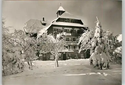 AK / Ansichtskarte Lamm_Kniebis Kurhotel Winterpanorama Lamm Kniebis