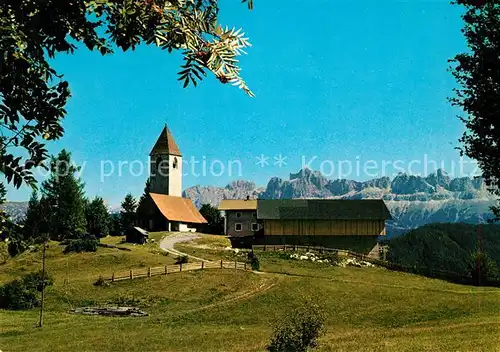 AK / Ansichtskarte Deutschnofen_Nova_Ponente St. Helena Kirche Rosengarten S. Elena  Deutschnofen_Nova_Ponente