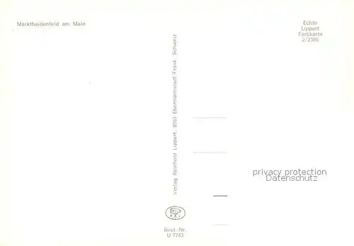 AK / Ansichtskarte Marktheidenfeld  Marktheidenfeld