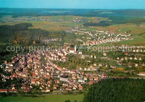 AK / Ansichtskarte Altensteig_Schwarzwald Fliegeraufnahme Altensteig_Schwarzwald