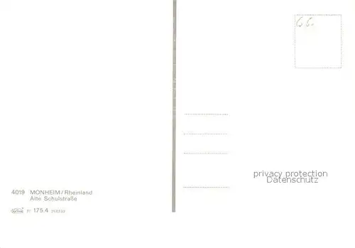 AK / Ansichtskarte Monheim_Rhein Alte Schulstrasse Monheim Rhein