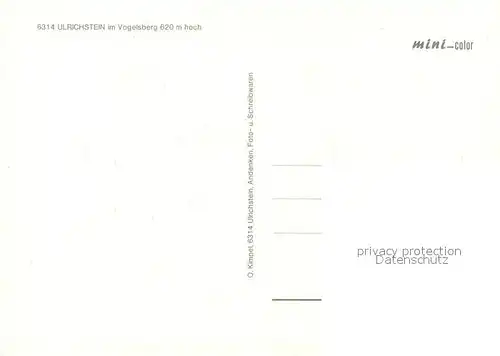 AK / Ansichtskarte Ulrichstein  Ulrichstein