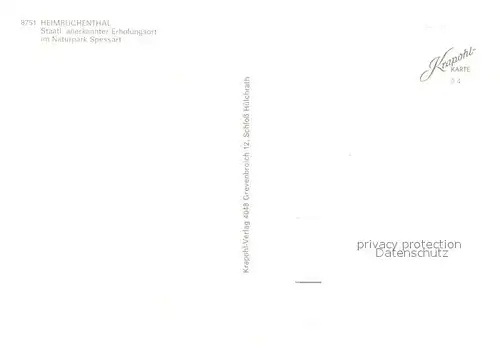 AK / Ansichtskarte Heimbuchenthal  Heimbuchenthal