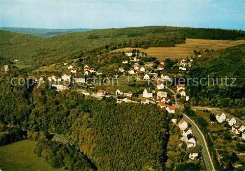 AK / Ansichtskarte Altweilnau Hotel Burgrestaurant Fliegeraufnahme Altweilnau